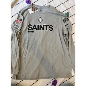 Nike NFL New Orleans Saints Long Sleeve T-Shirt Salute To Service XXL